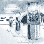 Ojo al pez: Concept sketch 'clinical'