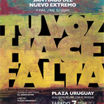 “Tu voz hace falta” community music festival flyer